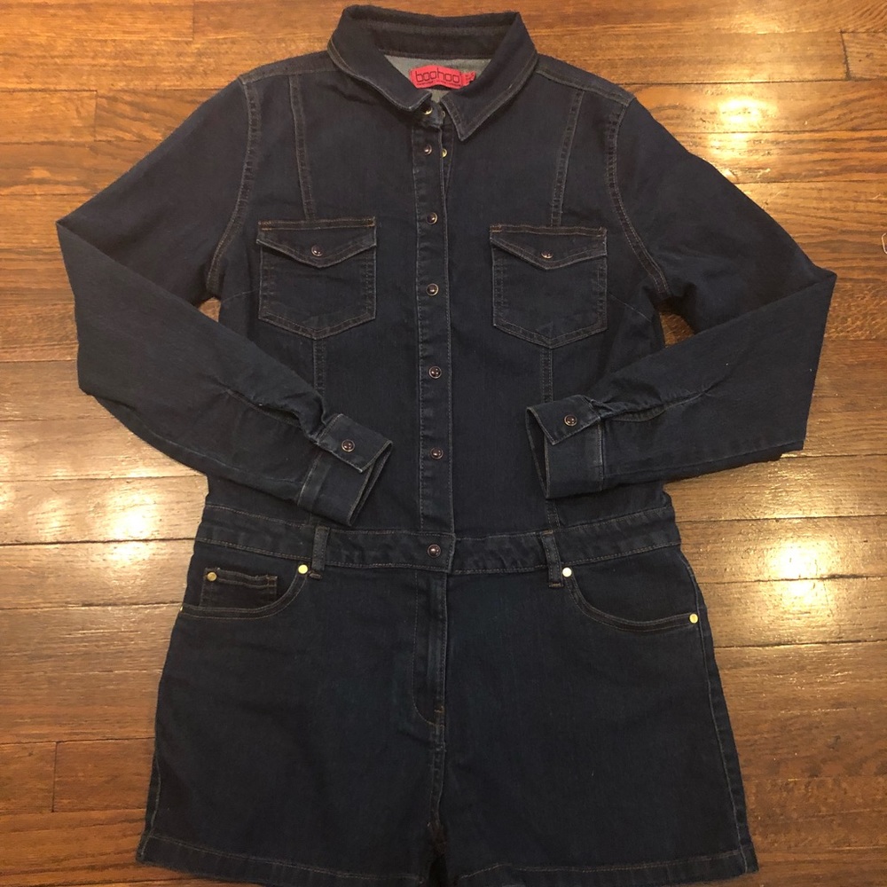 Denim Romper